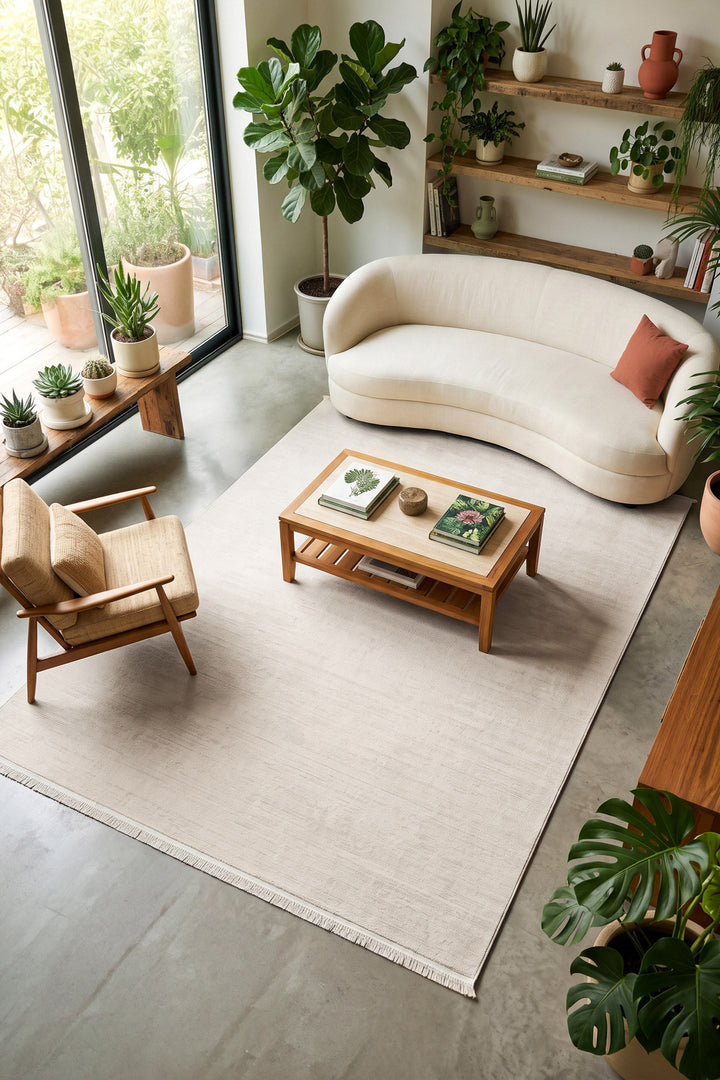 Krem Alegra Rusty Modern Akrilik Halı