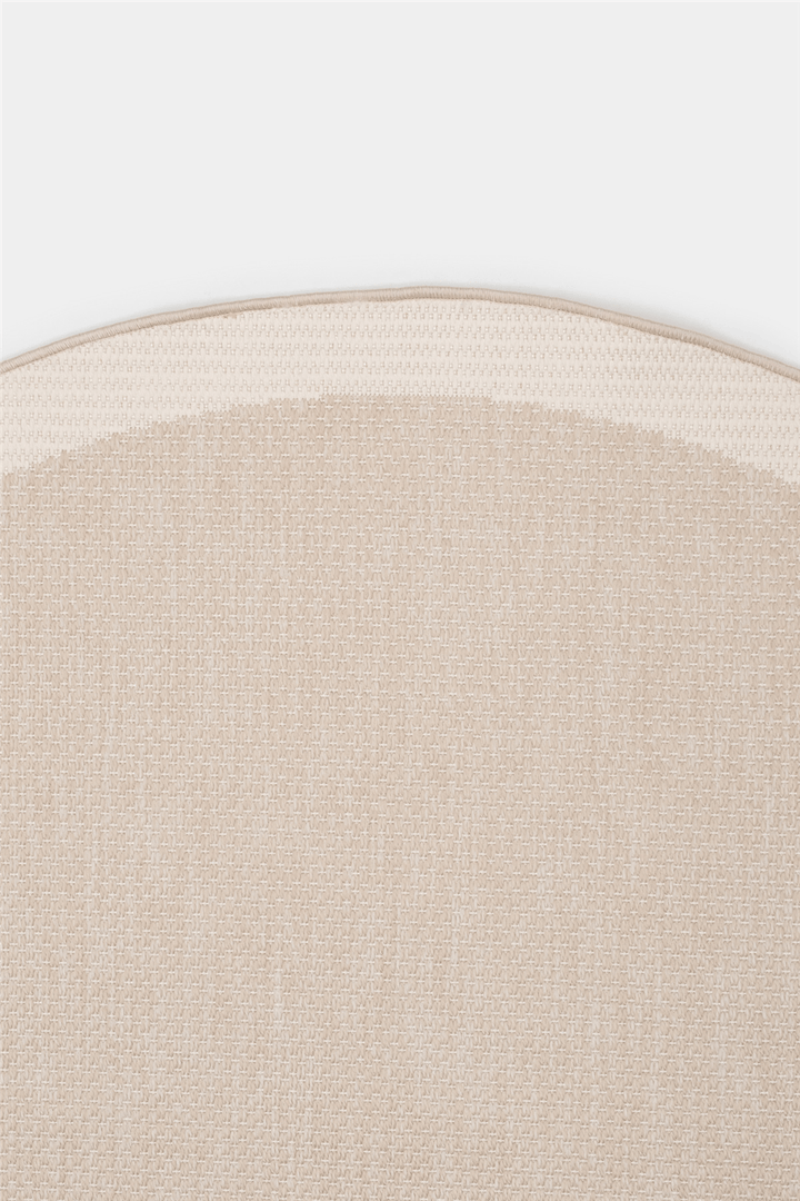 Bej Hasır Doku Oval Sisal Halı