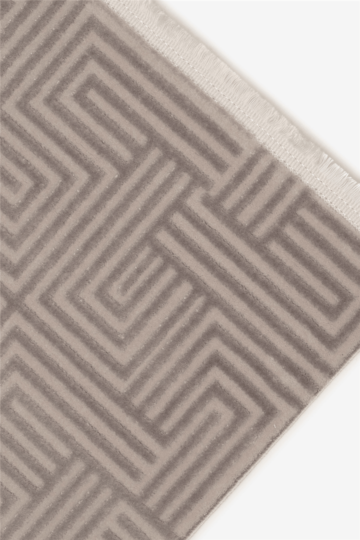 Gri Vellora Axis Geometrik Desen Akrilik Halı