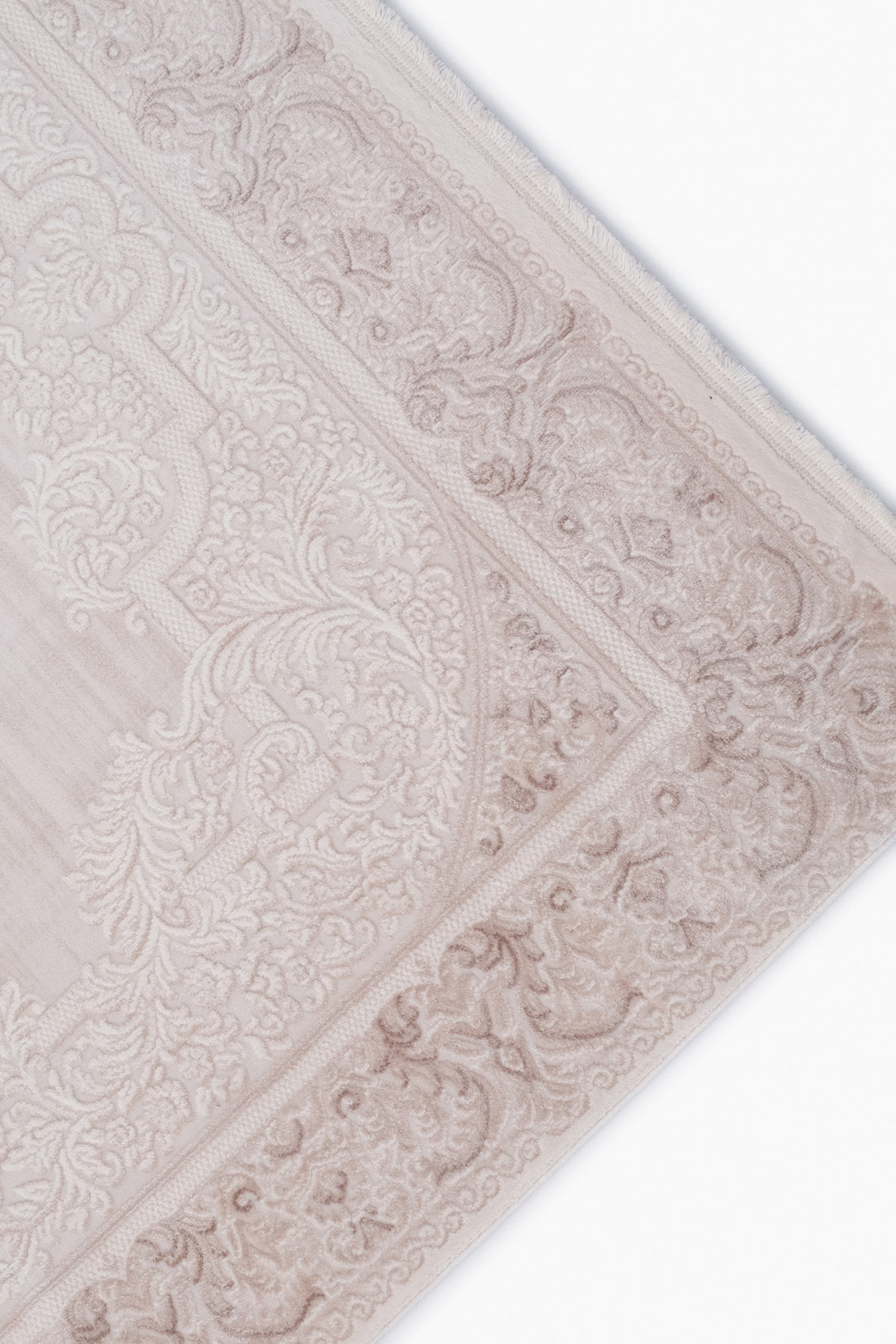 Pudra-Bej Alegra Klasik Motif Desenli Akrilik Halı
