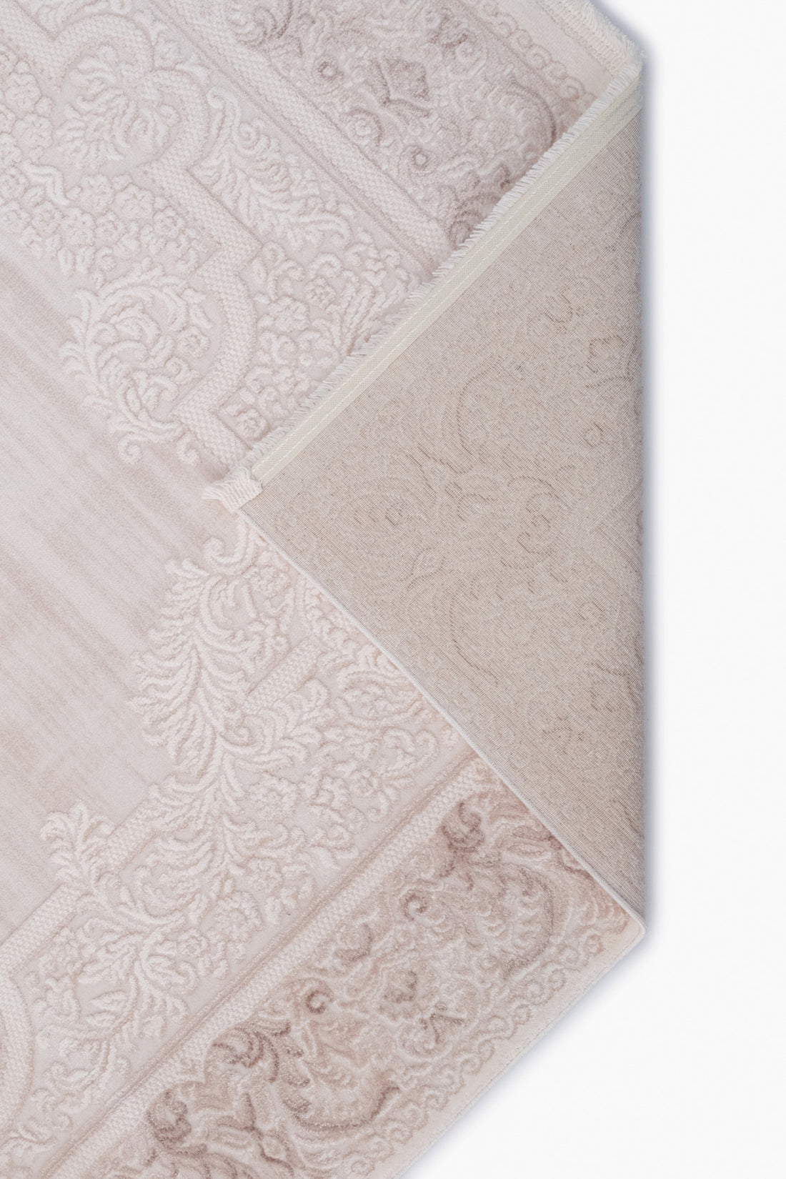 Pudra-Bej Alegra Klasik Motif Desenli Akrilik Halı