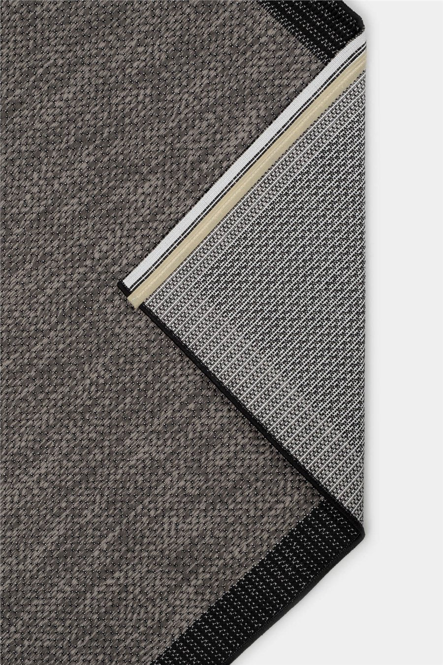Antrasit Kolay Temizlenen Hasır Doku Sisal Halı - 26SISSL042R52