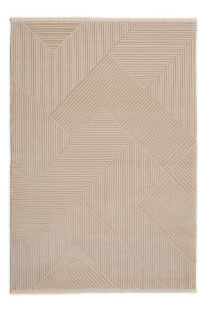 Cashmira Vizon Geometrik Desenli Kabartma Modern Halı
