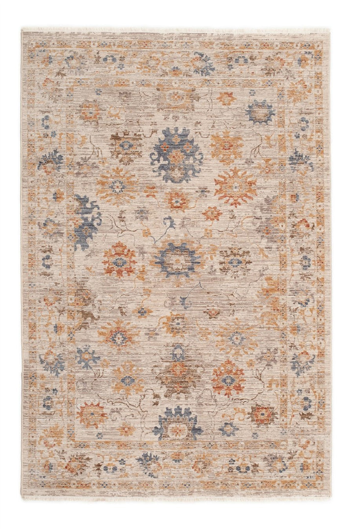 Bej İndiana Bloom Vintage Halı
