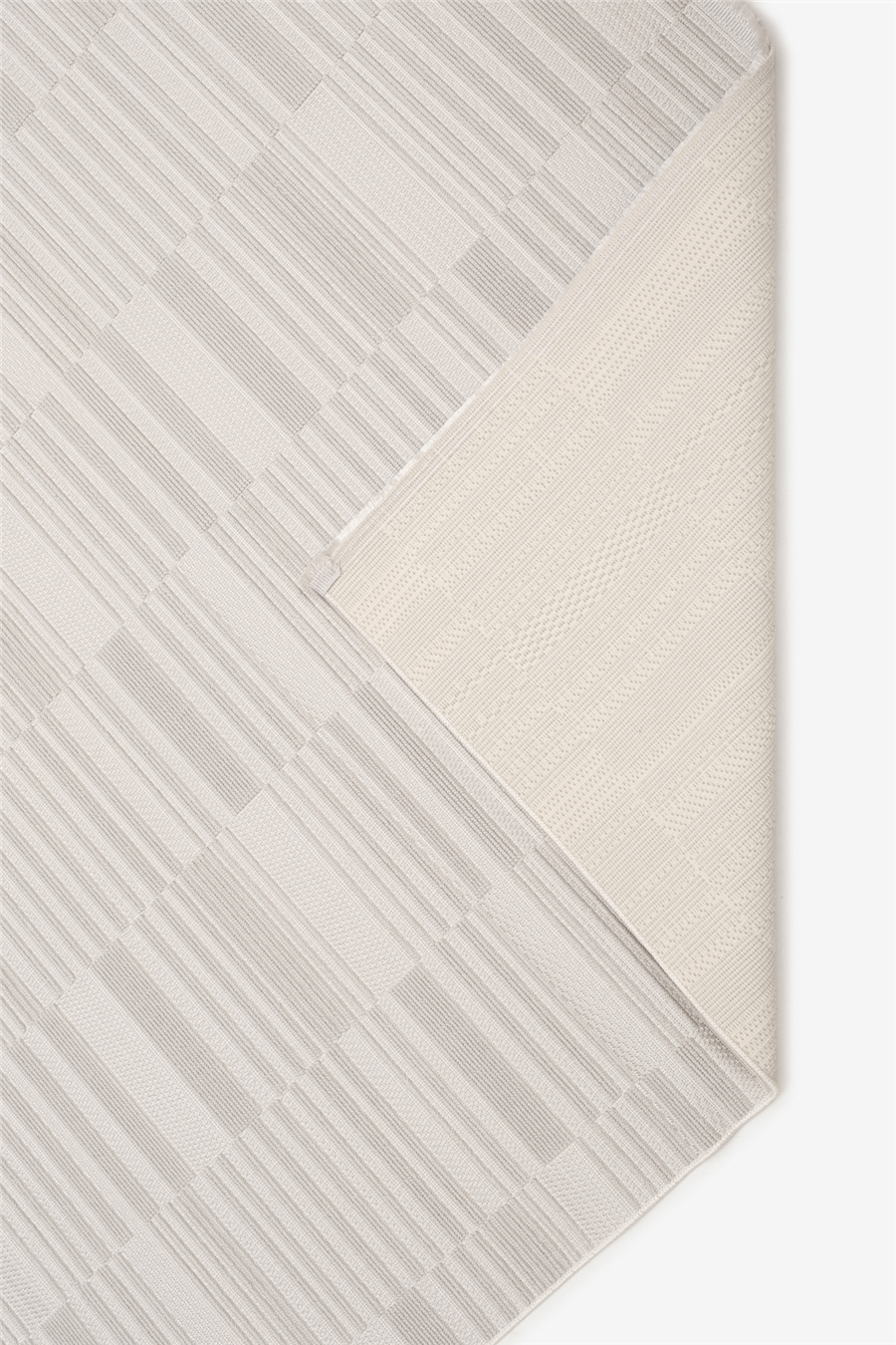 Gri Loop Geometrik Desenli Modern Halı
