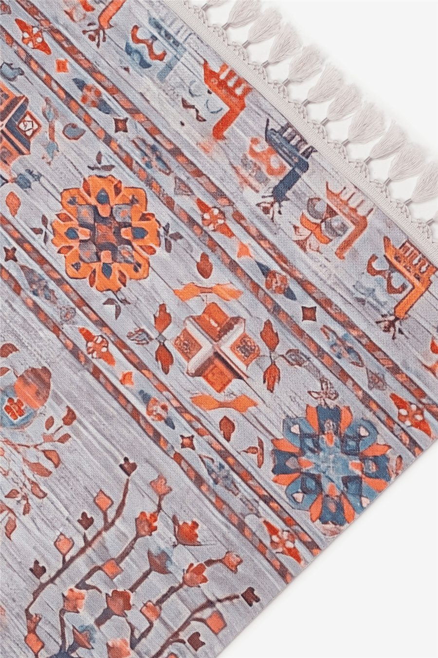 Gri Zamanın İzi Modern Vintage Koleksiyon Halı