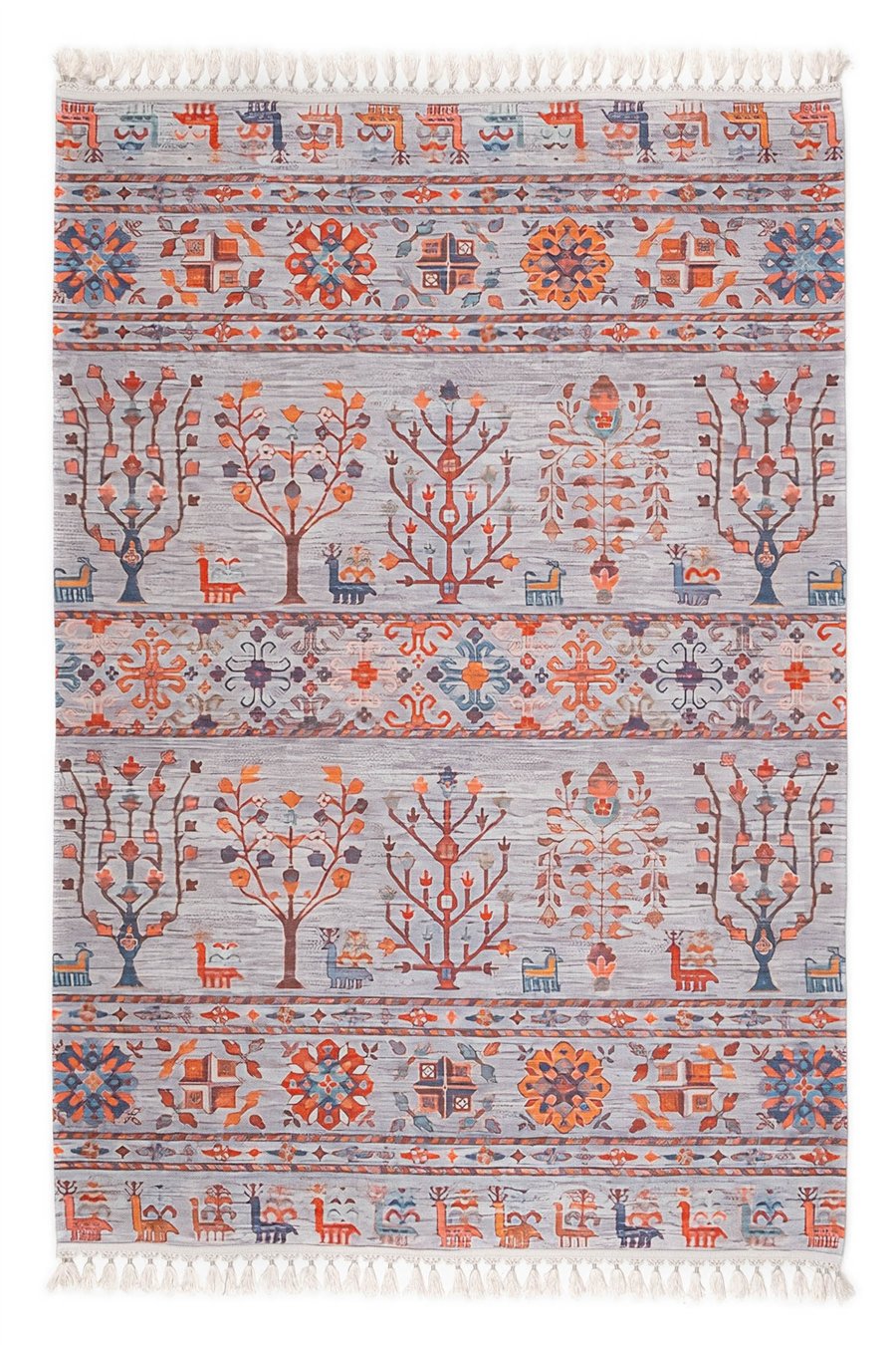 Gri Zamanın İzi Modern Vintage Koleksiyon Halı