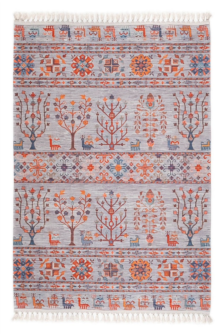 Gri Zamanın İzi Modern Vintage Koleksiyon Halı