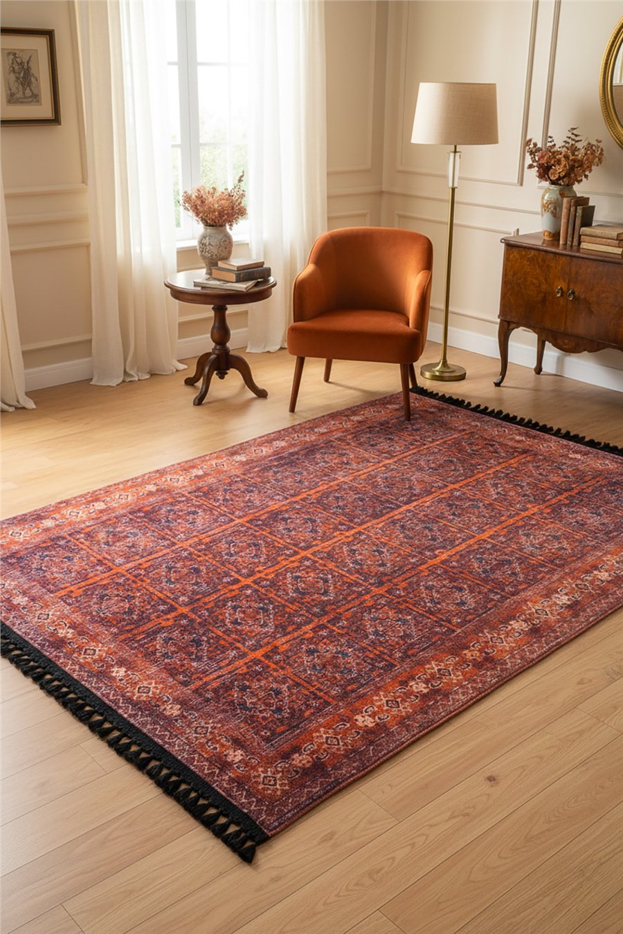 Kiremit Zamanın İzi Modern Vintage Koleksiyon Halı