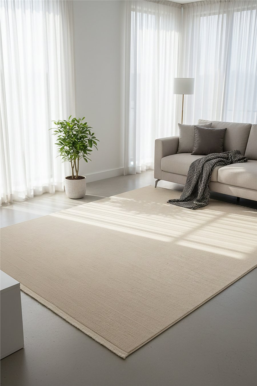Krem Alegra Rusty Modern Akrilik Halı