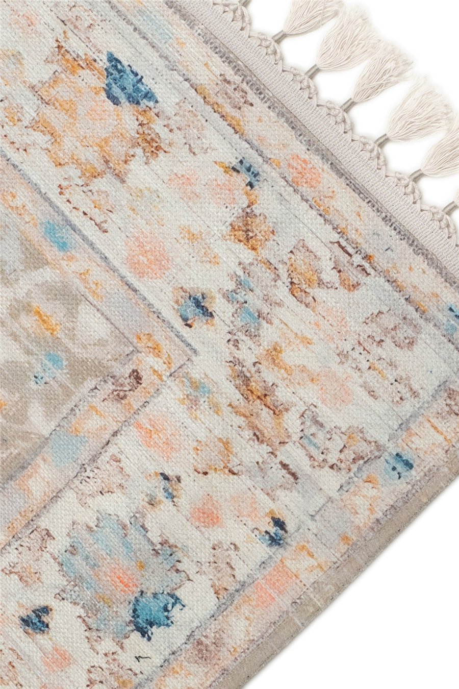 Krem Zamanın İzi Modern Vintage Koleksiyon Halı