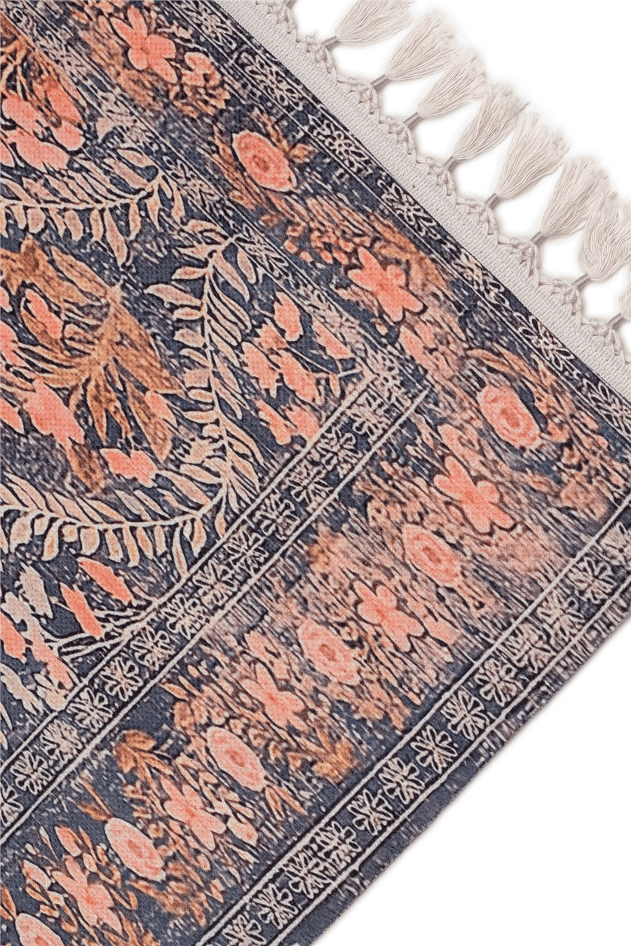 Lacivert Zamanın İzi Modern Vintage Koleksiyon Halı
