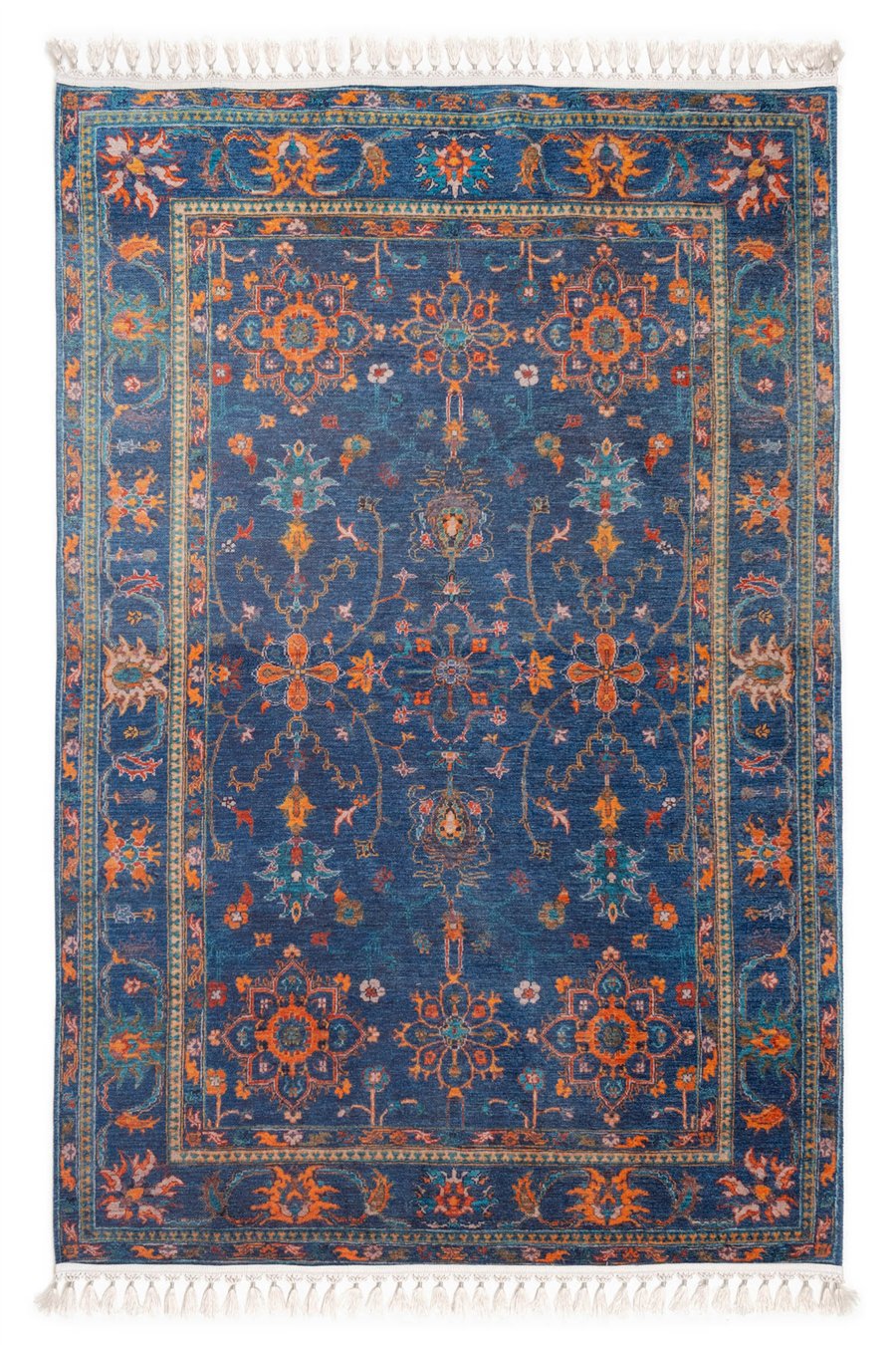 Lacivert Zamanın İzi Modern Vintage Koleksiyon Halı