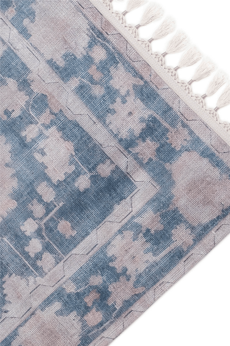 Mavi Zamanın İzi Modern Vintage Koleksiyon Halı