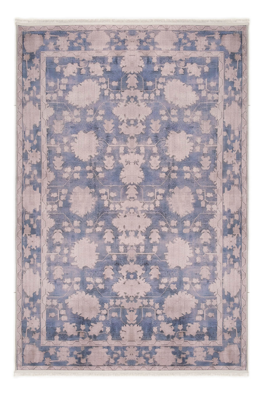 Mavi Zamanın İzi Modern Vintage Sisal Halı