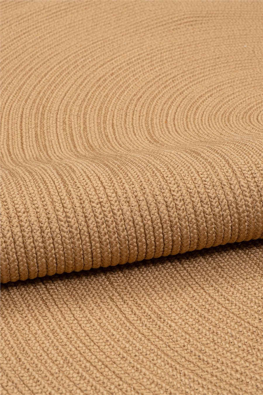 Natural Dekoratif Oval Çift Taraflı Jüt Halı