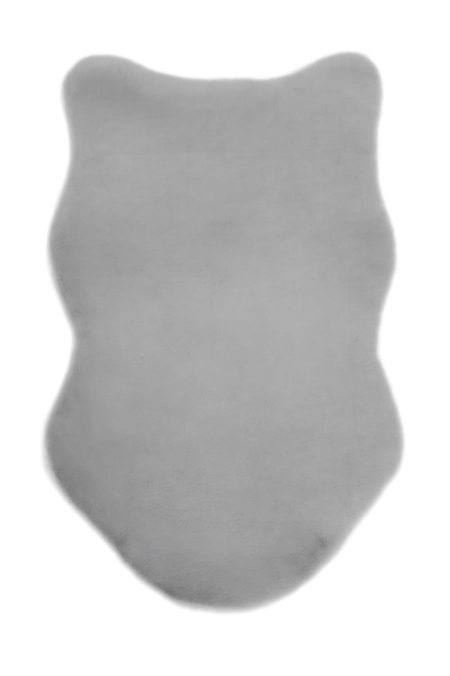 Peluş Gri Makinede Yıkanabilir Post Halı