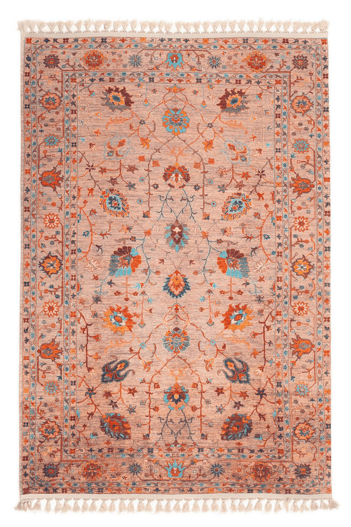 Turuncu Zamanın İzi Modern Vintage Koleksiyon Halı