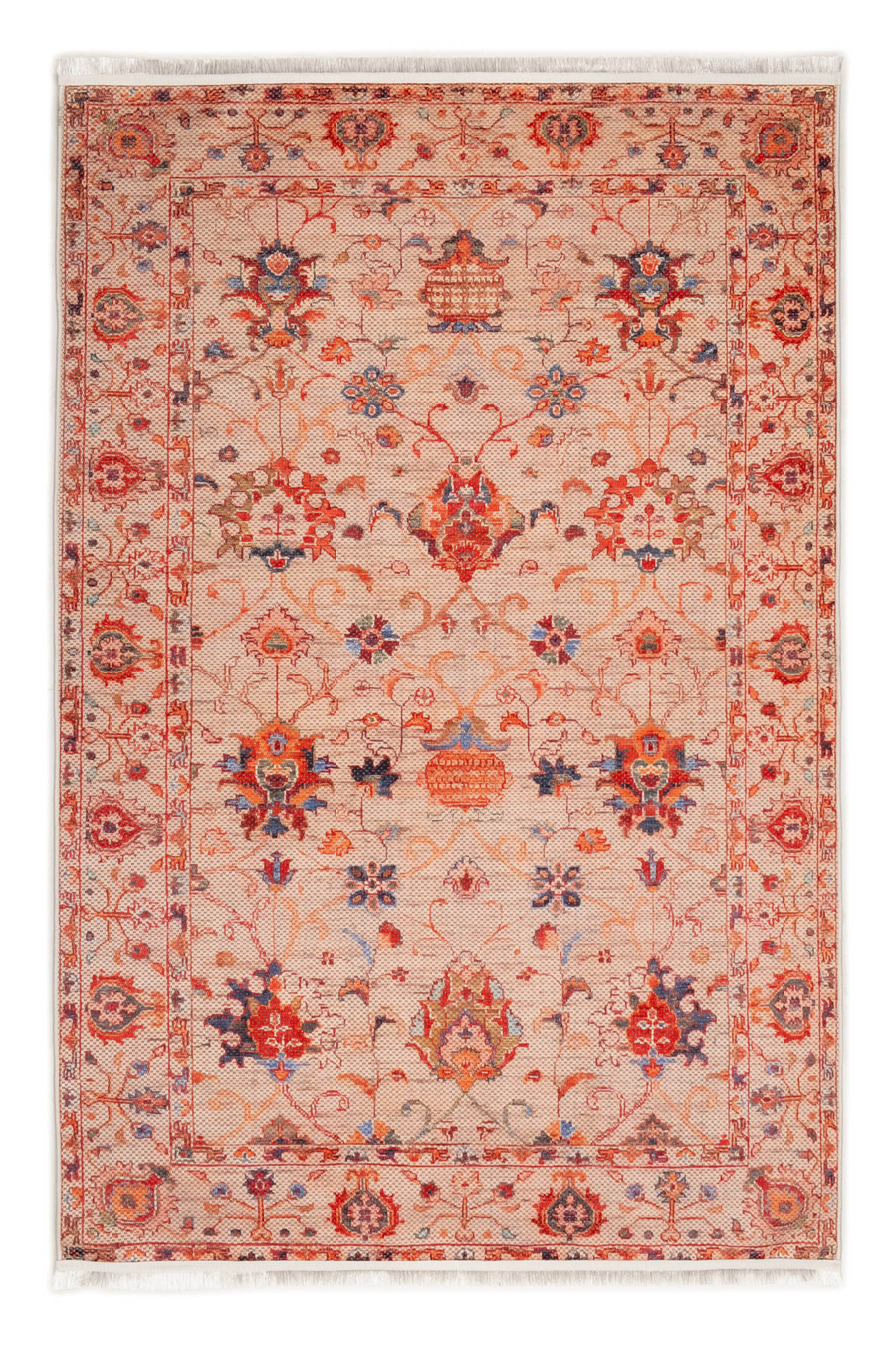 Turuncu Zamanın İzi Modern Vintage Sisal Halı