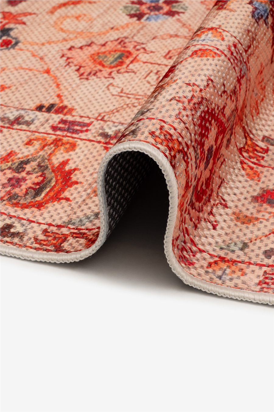 Turuncu Zamanın İzi Modern Vintage Sisal Halı