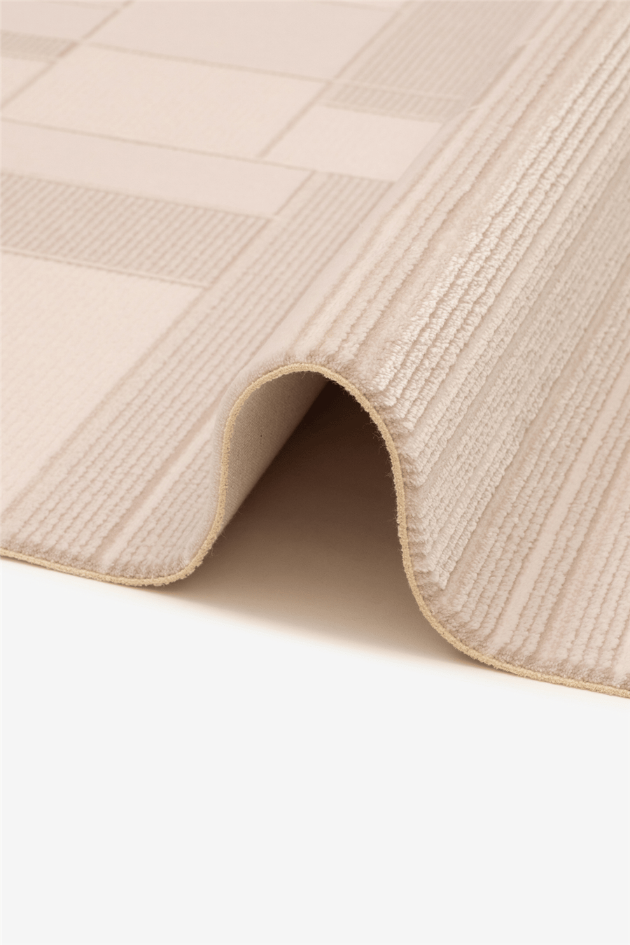 Vellora Weave Bej Modern Geometrik Akrilik Halı