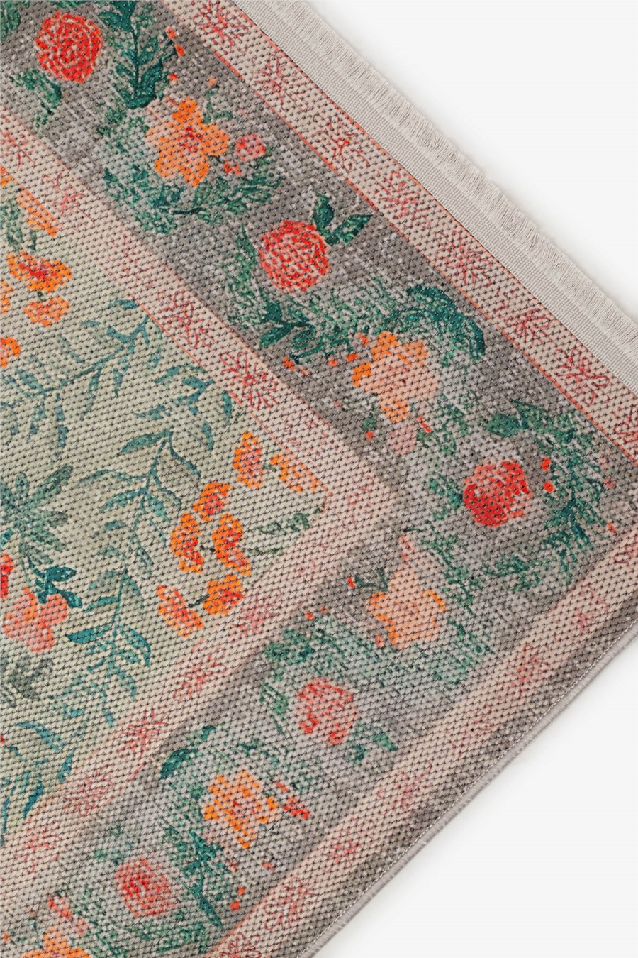 Yeşil Zamanın İzi Modern Vintage Sisal Halı