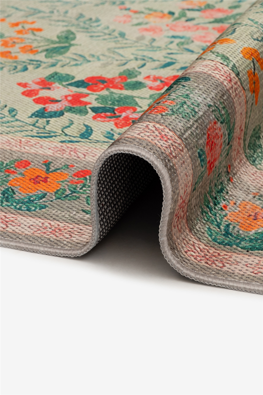 Yeşil Zamanın İzi Modern Vintage Sisal Halı